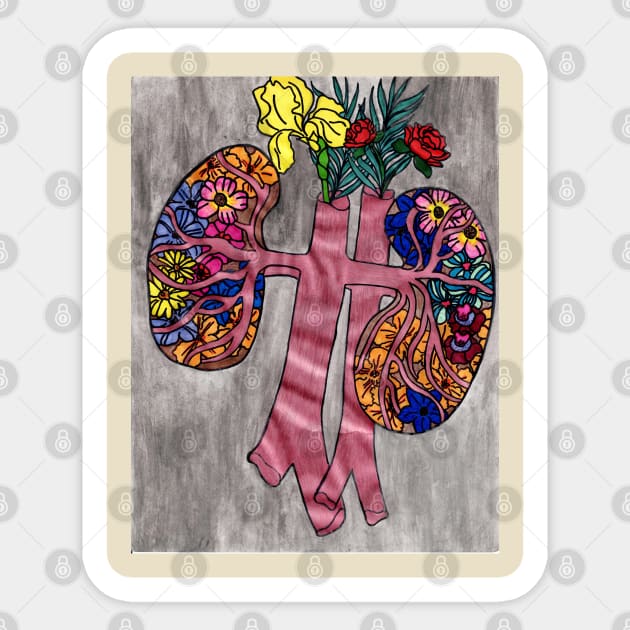 Kidney Beans - Watercolor metallics Sticker by Crafton Megan Art